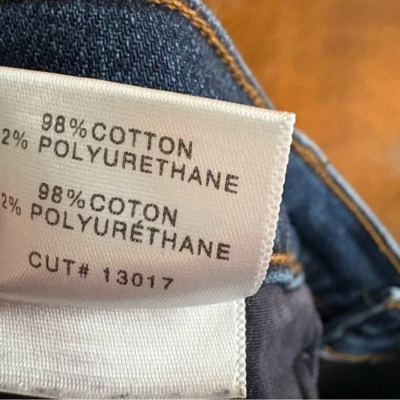 J Brand Maude Mid Rise Cigarette Jeans Idolize Dark Blue Wash 31 Denim Sleek Y2K - Picture 15 of 16